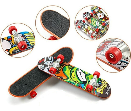 Set Mini Patineta De Skate Tabla Con Repuestos Juguete 