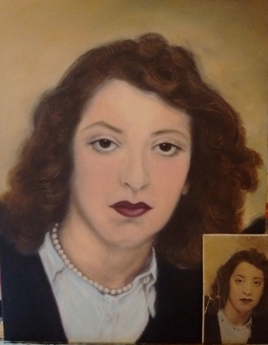 Retrato Oleo Por Encargo Pintura Cuadro Personalizados Arte
