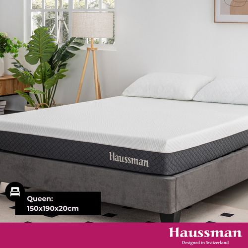 Colchon En Caja Memory Foam Queen Haussman Massage 20cm Msi