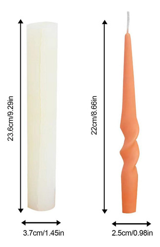 Molde De Silicona Para Velas Retorcidas Molde De Silicona Pa