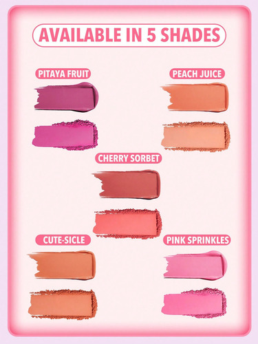 Sheglam - Cheek 2 Cheek Blush Duo - Polvo+crema Tono Del Maquillaje Pink Sprinkles