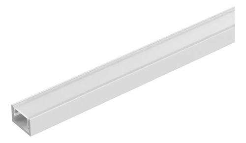 Perfil Aluminio Aplicar Para Tira Led X 1 Mts Difusor Opal Blanco Opal
