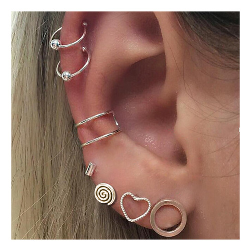 Conjunto Pack Caravanas Ear Cuff Minis