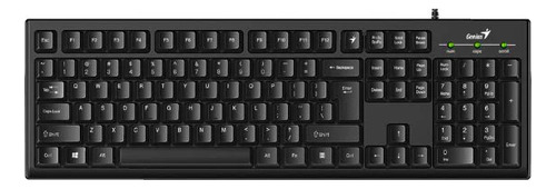 Teclado Genius Smart Kb-100 Black Cable Usb