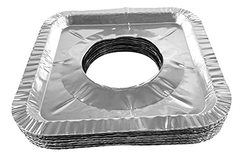 B 50pcs Papel Aluminio Tapas Para Quemadores De Estufas De