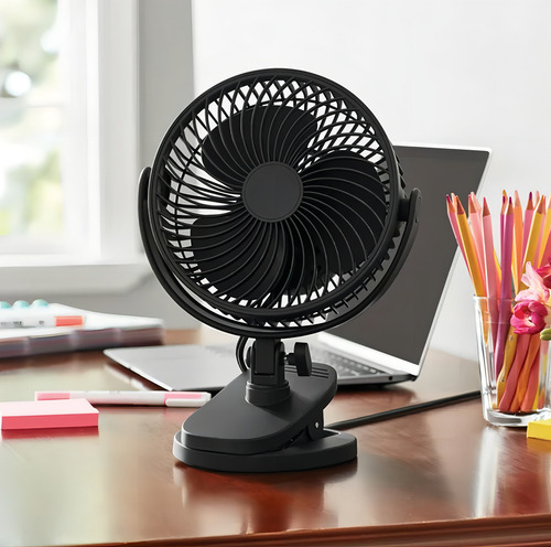 Ventilador Mainstays Escritorio C/ Clip De 2 Vel Oficina *sk Cantidad De Aspas 3 Estructura Negro Aspas Negro Diámetro 6 Material De Las Aspas Plástico