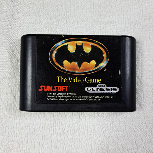 Batman The Video Game Original Americano Mega Drive Faço 459