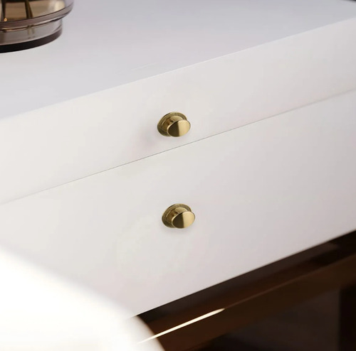 Puxador Beetle Com Base Granada Gold Escovado Zen Design