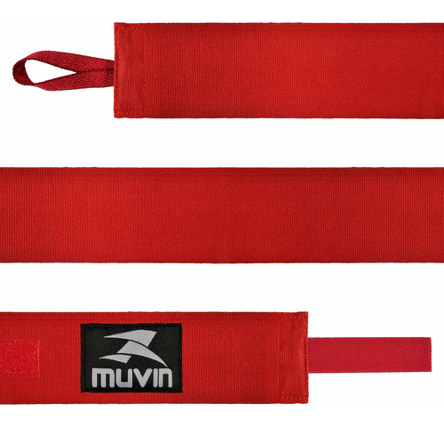 Vendaje elástico Muvin de 5 metros, para lucha libre, boxeo, artes marciales mixtas, muay thai, color rojo