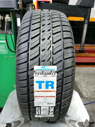 Llanta 235/60 R14 Cooper Cobra Radial Gt 96 T. Msi Índice De Velocidad T