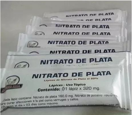 Nitrato De Plata - 3 Barras De 320mg - Elimina Verrugas