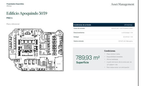 Oficina Apoquindo - Vecinal - Augusto LeguĂa Sur/barrio El