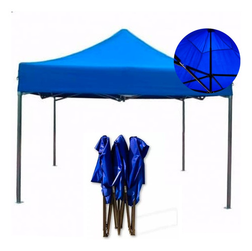 Toldo Plegable Fierro 3x3 Impermeable 