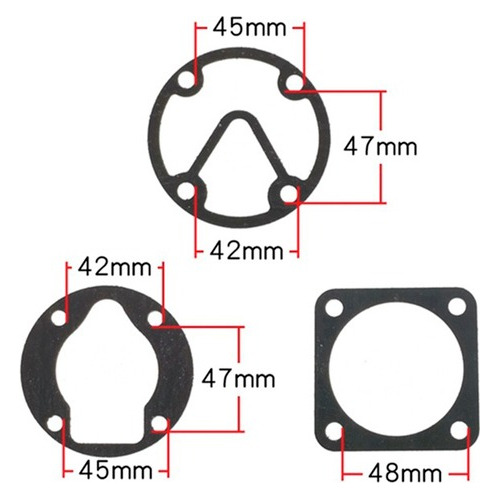 Kit De 3 Juntas Empaques Compresor 45x42x47 Mm 