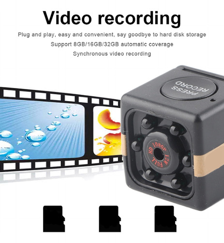 Mini Cámara Espía 1080p Wifi Con Batería Recargable