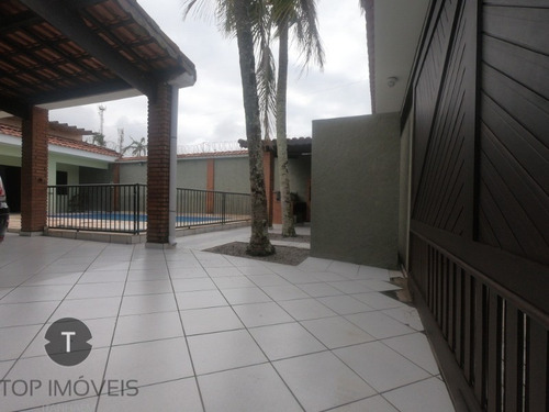 Imagem 3 de 29 de Linda Casa Com Piscina E Área Goumet Com Churrasqueira E Forno Para Pizza, A 200m Do Mar, Venha E Confira. - Ca00628 - 69509529