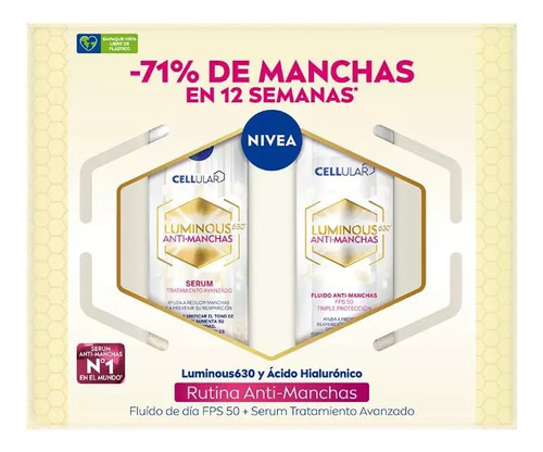 Fluido Antimanchas Fps50 + Serum Tratamiento Avanzado Nivea