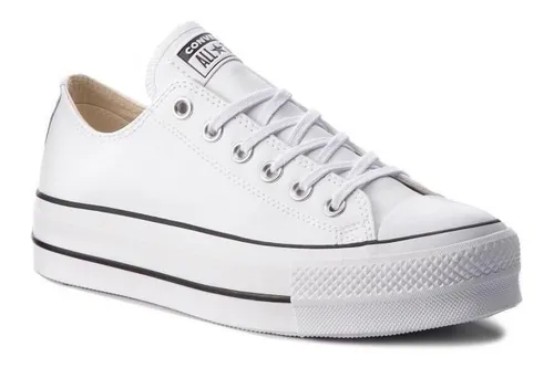 Converse blancos de piel online