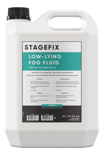 Stagefix Low-lying Fog Fluid 5lt / Líquido De Humo Bajo