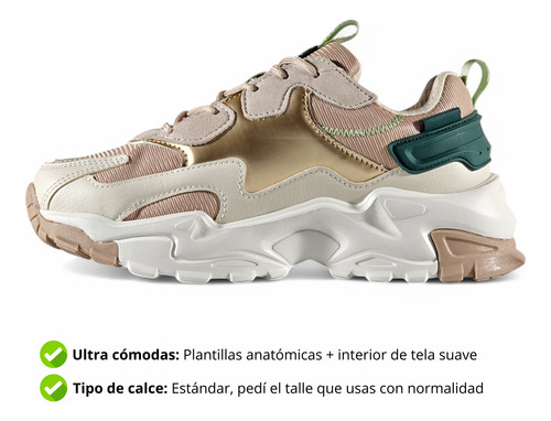 Zapatillas Mujer Plataforma Urbanas Moda Filament Grous