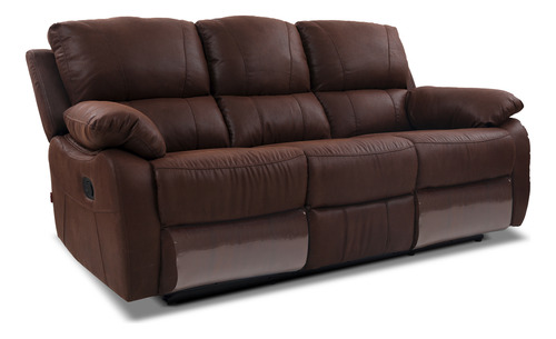 Rosen Sofá Reclinable Orson 3 Cuerpos Brandy