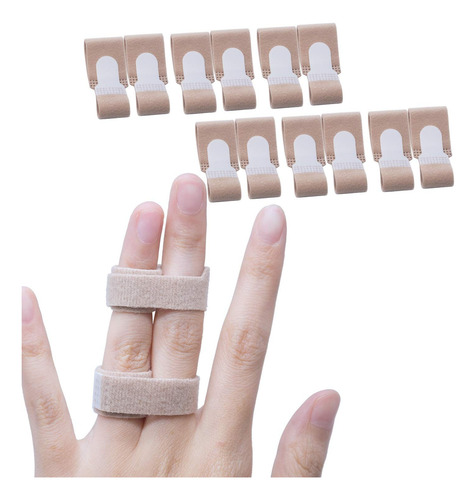 Finger Buddy Wraps, 12 Cintas Para Dedos Rotos, Atascados, H