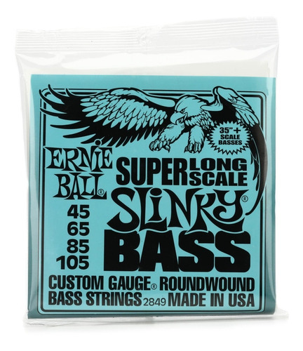 Ernie Ball 2849 Bajo 4 Cuerdas 45 / 105 Super Long Scale 35+