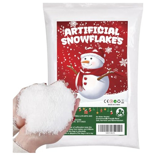 Nieve Falsa De Navidad, Copos De Nieve Artificiales Sec...