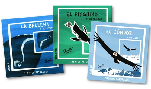 * Combo 3 Titulo Cuentos Naturales * Condor Pinguino Ballena