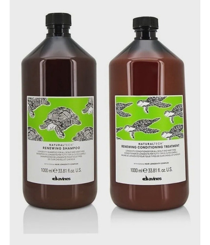 Davines Natural Tech Renewing Shampoo 1 Litro + Cond 1l