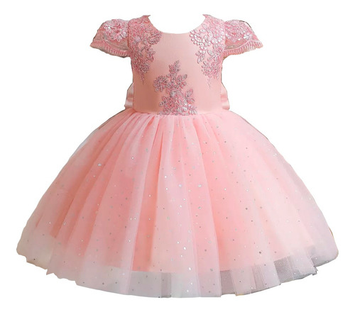 Vestido Bautizo Encaje Fiesta, Gala Niña Y Bebe 9m - 4 Años 