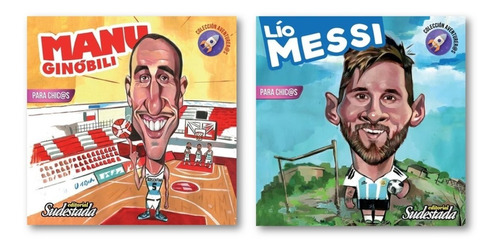 * Combo 2 Libros Col Aventureros * Messi + Ginobili