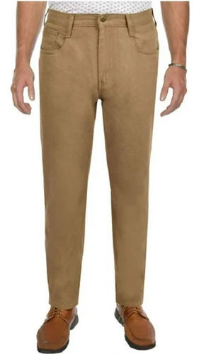 Pantalón De Gabardina Beige Marca George Talle 38x 34 