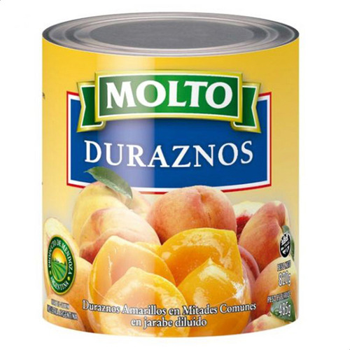 Caja Duraznos Molto En Mitades Lata - Mejor Precio