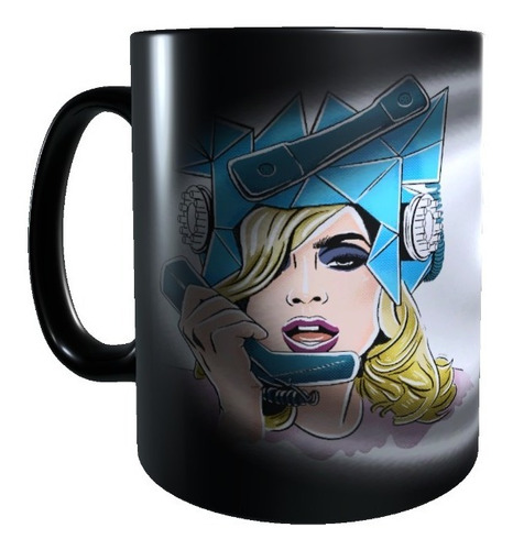 Taza Mágica Diseño Lady Gaga, Tazon Cambia Color