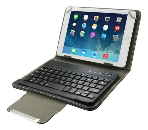 Funda Pu Con Teclado Bluetooth Para Tableta De 10,1 Pulgadas