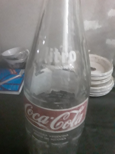 Botella Vidrio Vacia Coca Cola De Un Litro. (Usado)