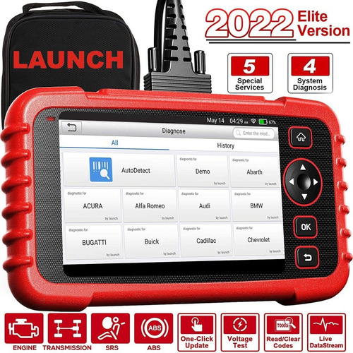 Imagen 1 de 10 de Escaner Launch X431 Crp129 X Calibra Cuerpo De Ac,tpms Nuevo Mas Conector De Tsuru Gratis