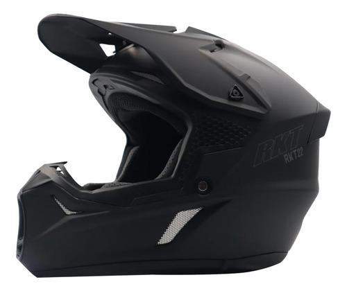 Casco Moto Cross Joe Rocket Rkt 22 Ion Solid Black