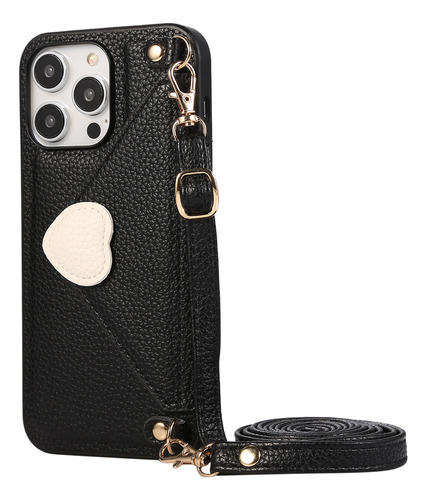 Funda Tipo Cartera De Piel Tipo Cartera Crossbody Love Envel