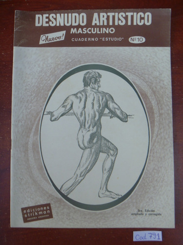 Cuaderno Estudio Desnudo Artístico Masculino / Dibujo