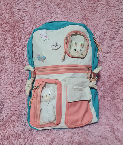 Mochila Escolar Kawaii Ode To Joy Good Luck Harajuku Style