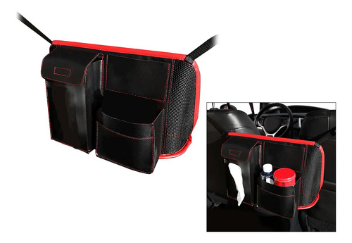 Universal Cars Pocket Bolso Titular Cuero Rojo 48x11x26cm