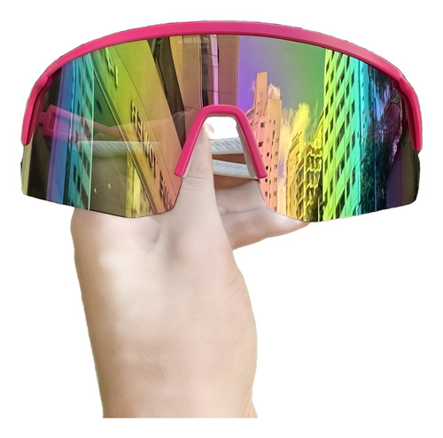 Óculos Esportivo Velocity Rosa Com Branco Baixa Pace®