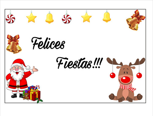 Vinilo Ploteo Vidriera Felices Fiestas Nuevo Modelo