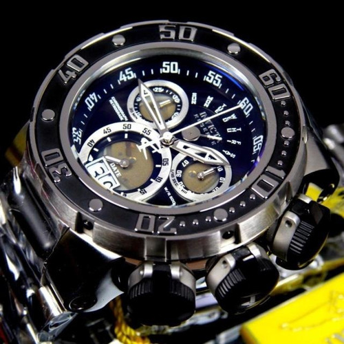 Reloj Hombre Invicta 52mm Subaqua Cronógrafo Plateado/azul