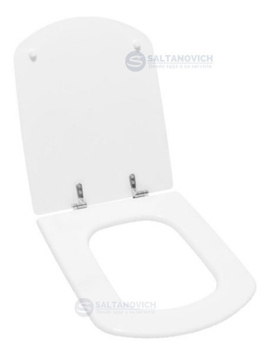 Imagen 4 de 6 de Tabla Asiento Inodoro Daccord Dama Senso Mdf Blanco H. Cromo