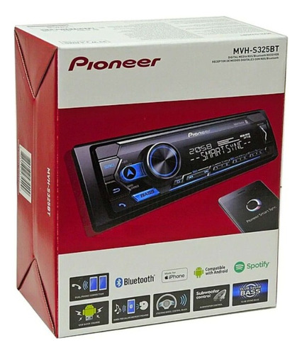 Radio De Auto Pioneer Mvh S325bt Con Usb Y Bluetooth