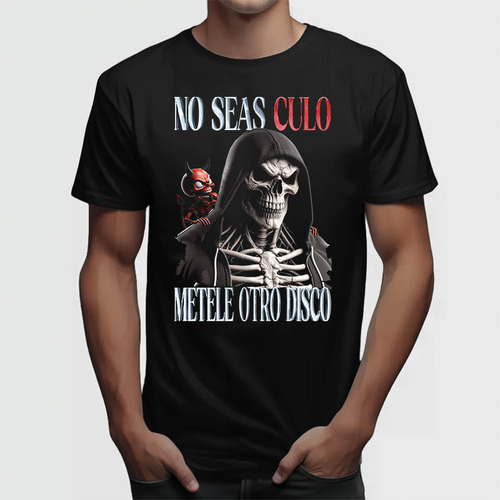Playera Calacas Chidas Para Gym - Métele Otro Disco