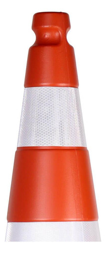 Kit 2 Corpo Cone Plastcor Pl4060 Polietileno 75cm + Base